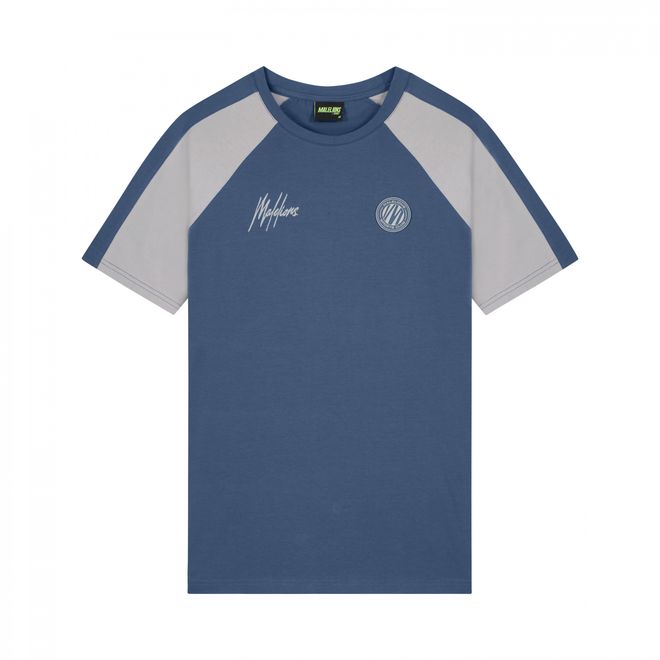 Afbeelding van Malelions Sport Striker T-Shirt + Short Set Navy Grey