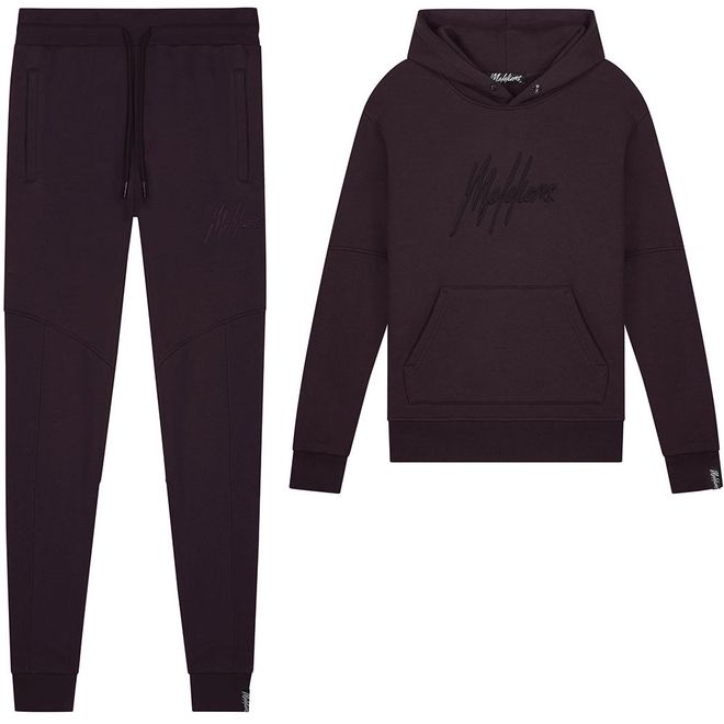 Afbeelding van Malelions Men Essentials Hoodie Set Brown