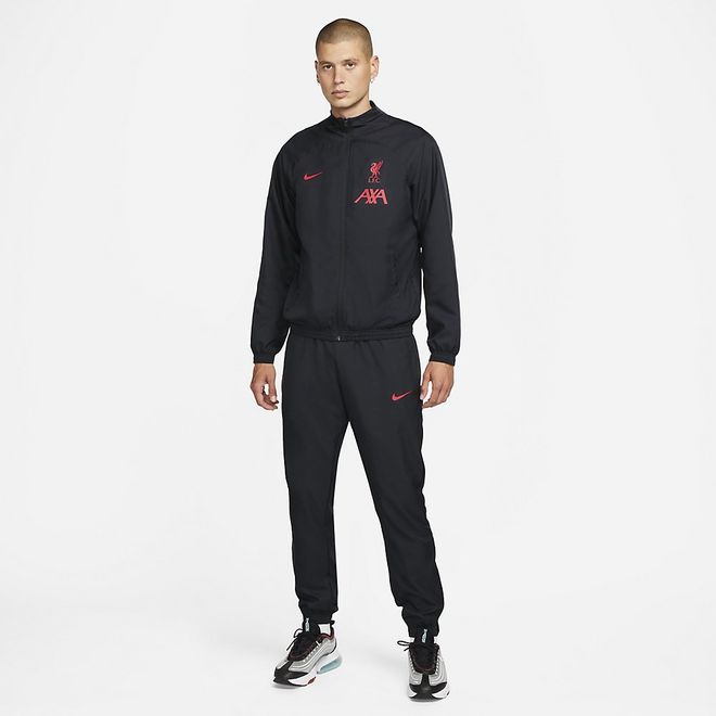 Afbeelding van Liverpool FC Strike Uit Nike Dri-FIT Voetbaltrainingspak Black Sirene Red
