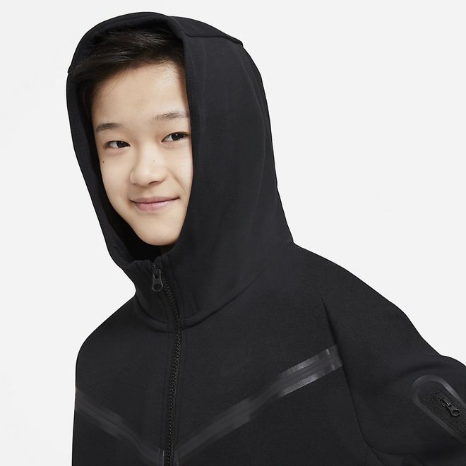 Afbeelding van Nike Sportswear Tech Fleece Hoodie Kids Black