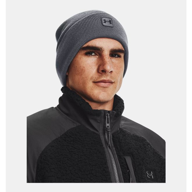 Afbeelding van Under Armour Herenbeanie Halftime Cuff Pitch Grey