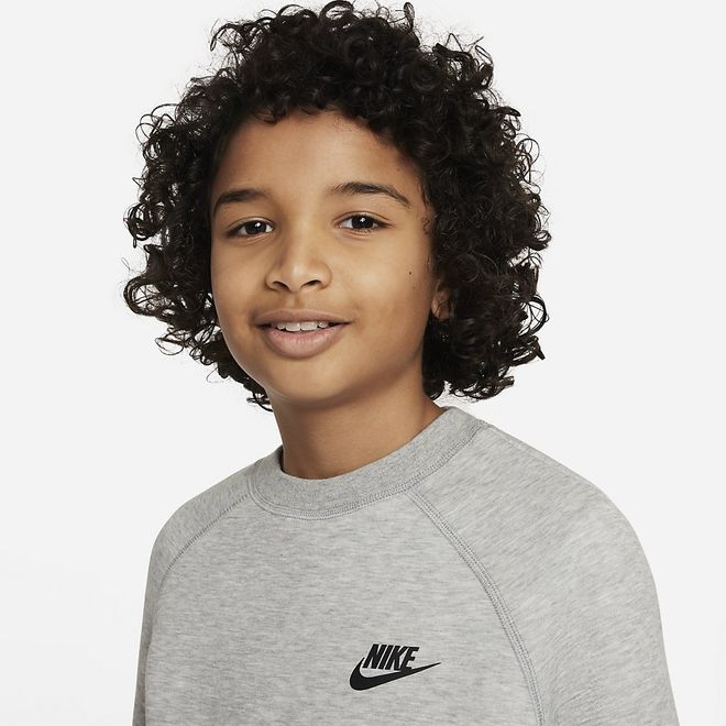 Afbeelding van Nike Sportswear Tech Fleece Sweatshirt Kids Dark Grey Heather