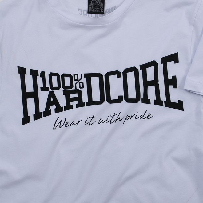 Afbeelding van 100% Hardcore T-Shirt Wear It With Pride White