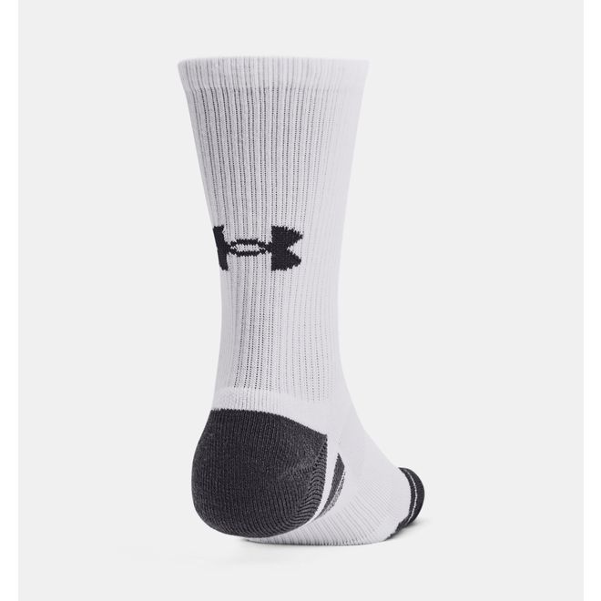 Afbeelding van Unisex UA Performance Tech Crew sokken 3 paar White