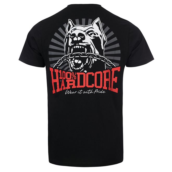 Afbeelding van 100% Hardcore T-Shirt Classic Black Red