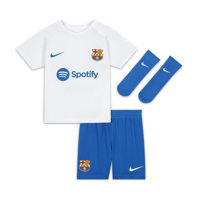 Afbeelding van FC Barcelona 2023/24 Uit Nike Dri-FIT driedelig Set voor Baby's en Peuters