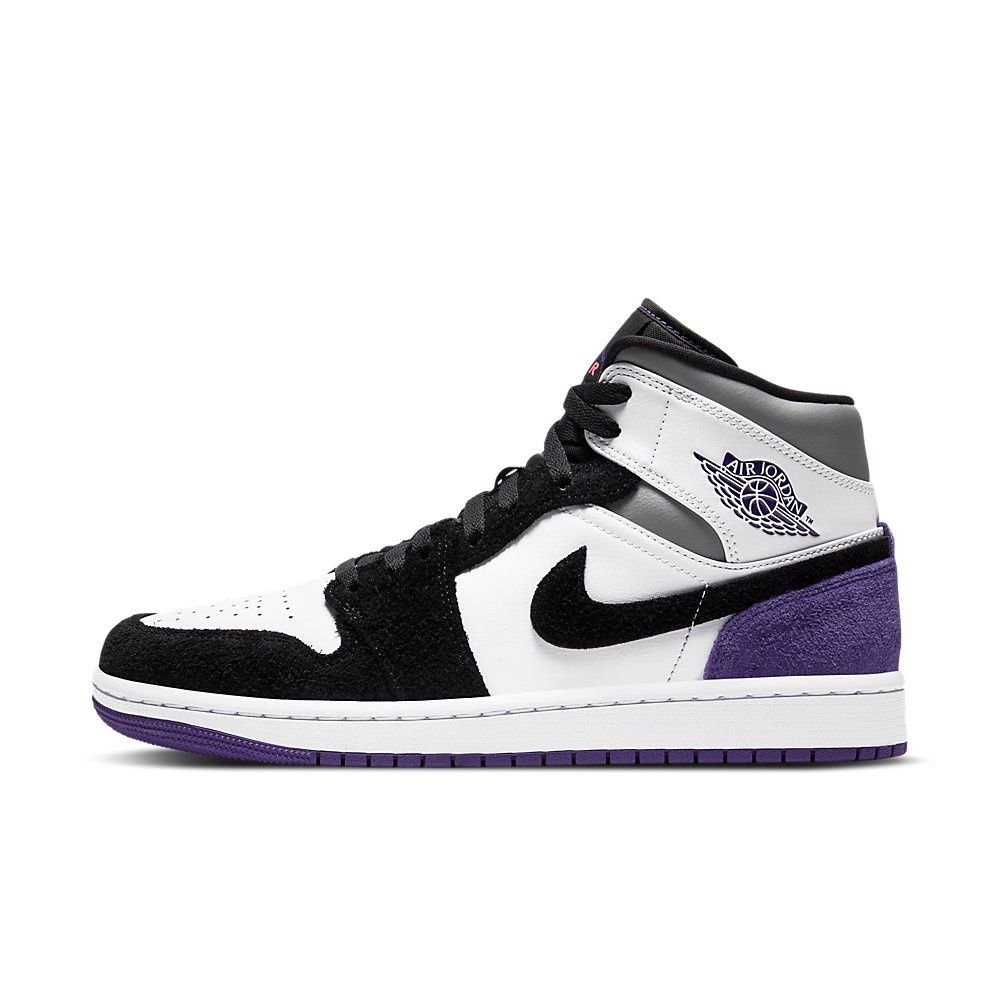 Nike Air Jordan 1 White Black Purple Sportschoenshop