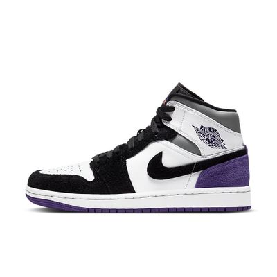 Foto van Nike Air Jordan 1 White Black Purple