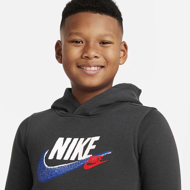 Afbeelding van Nike Sportswear Standard Issue Fleecehoodie Kids Dark Smoke Grey