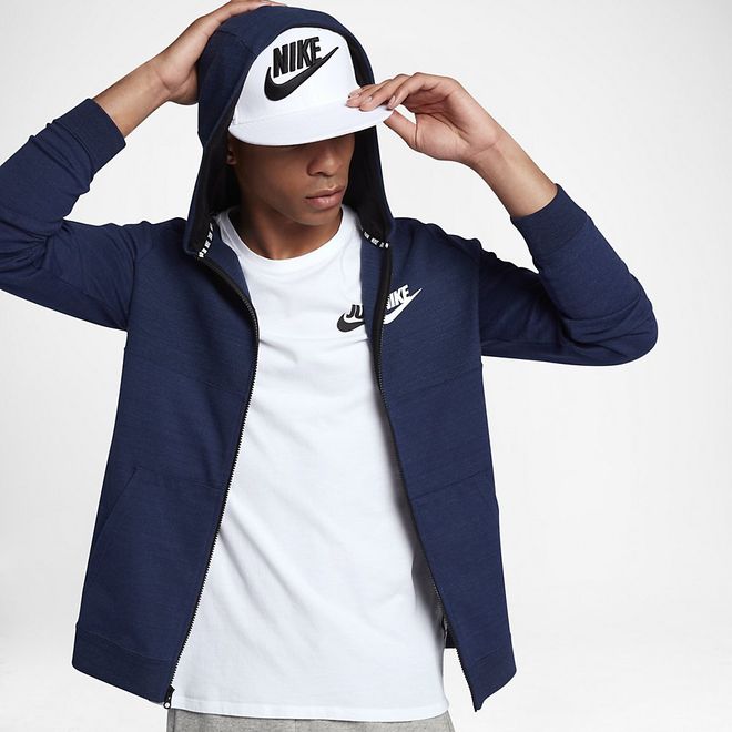 Afbeelding van Nike Sportswear Advance 15 Hoodie Blue Heather