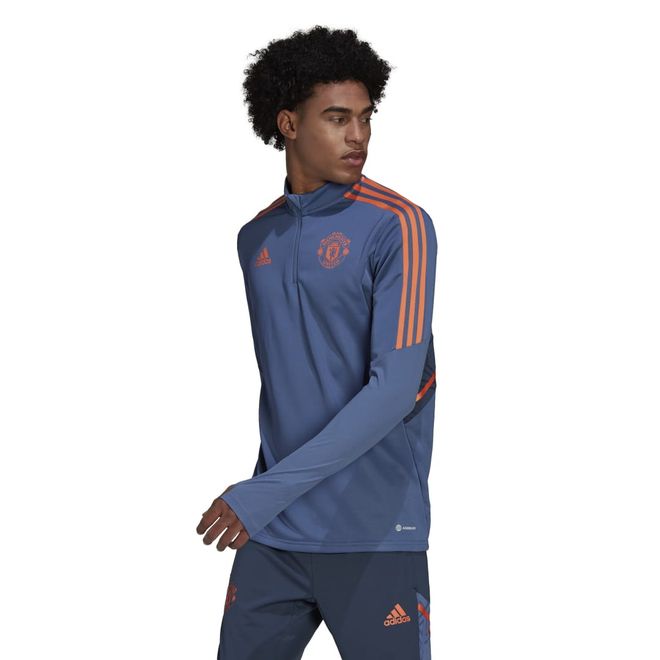 Afbeelding van Manchester United Condivo 22 Training Longsleeve Set Crew Blue