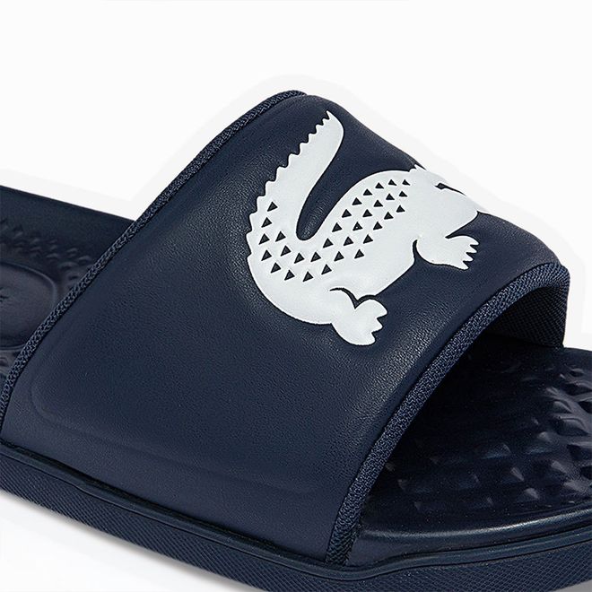 Afbeelding van Lacoste Croco Dualiste Slipper Navy Wit