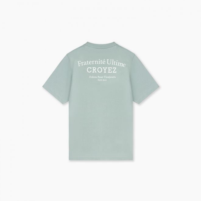 Afbeelding van Croyez Fraternité T-Shirt Blue Surf White
