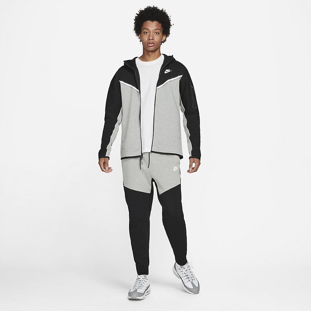 Grey and black on sale nike hoodie