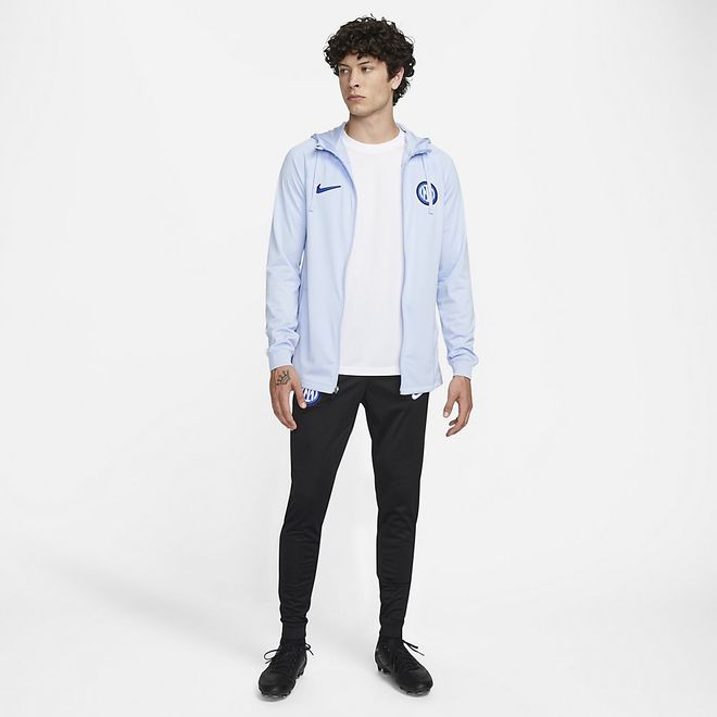 Afbeelding van Inter Milan Strike Nike Dri-FIT Knit Voetbaltrainingspak met Capuchon Light Marine