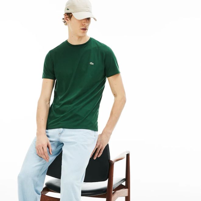 Afbeelding van Lacoste T-shirt met Ronde Hals Groen