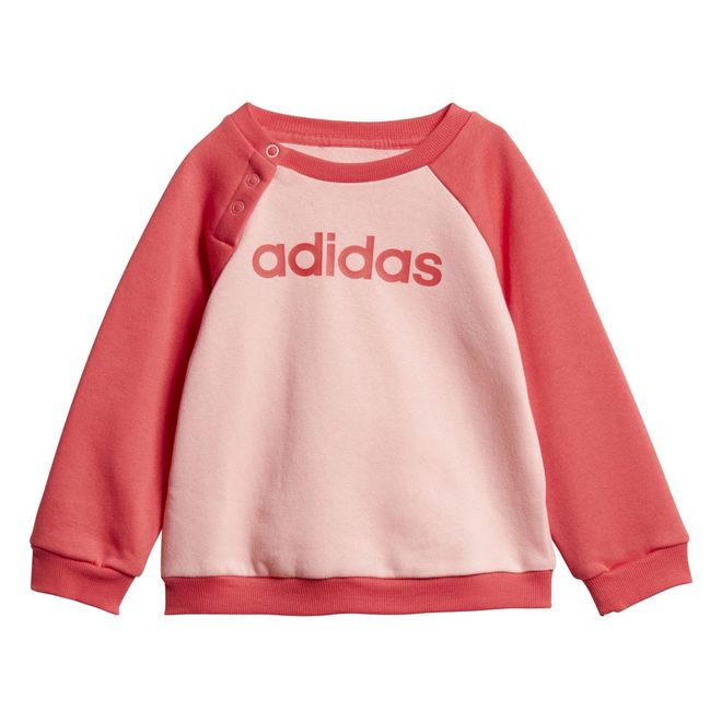 Afbeelding van Adidas Linear Fleece Joggingpak Infants Glory Pink