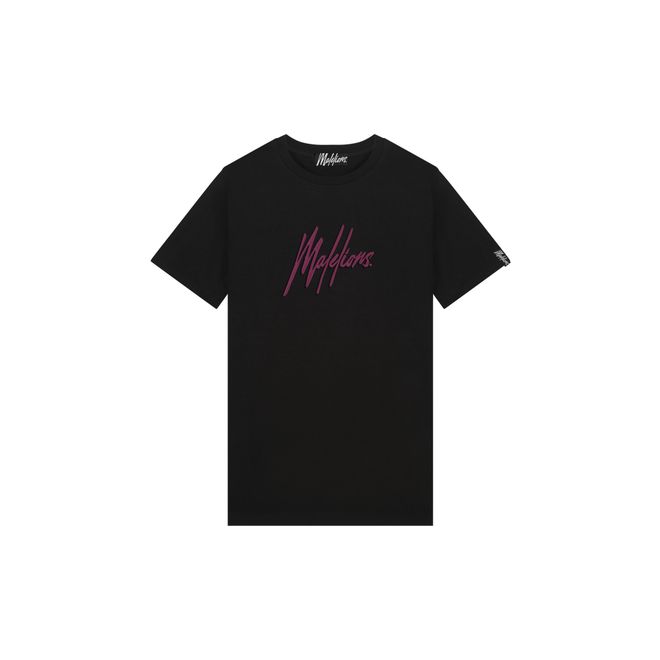 Afbeelding van Malelions Men Essentials T-Shirt Black Cherry