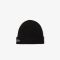 Afbeelding van Lacoste Uniseks Muts Geribbelde Wol Black