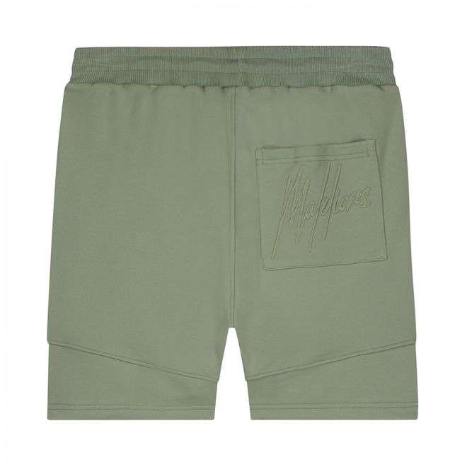 Afbeelding van Malelions Men Essentials T-Shirt + Short Set Dark Sage