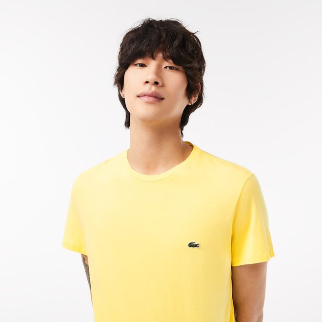Afbeelding van Lacoste T-shirt met Ronde Hals Geel