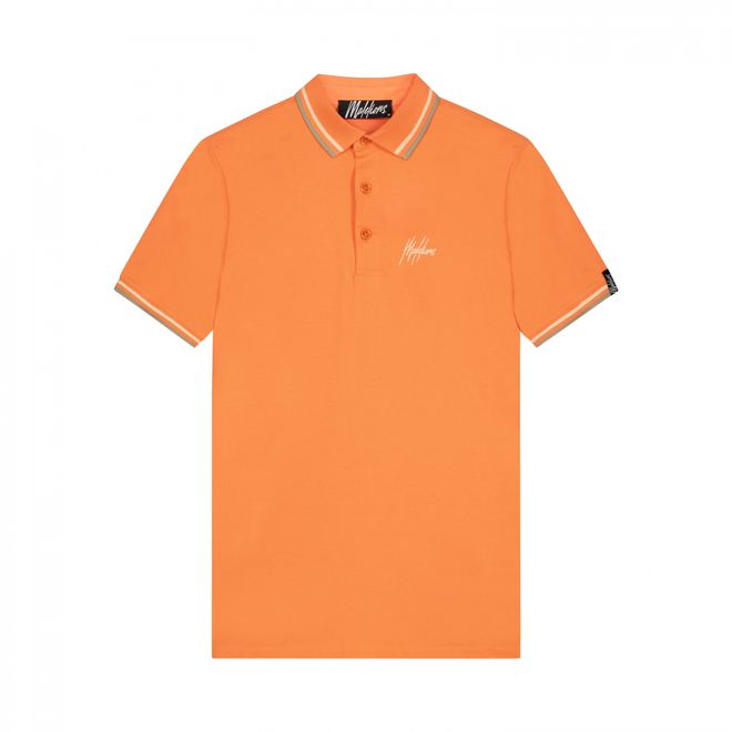 Afbeelding van Malelions Men Signature Polo Set Soft Peach Taupe