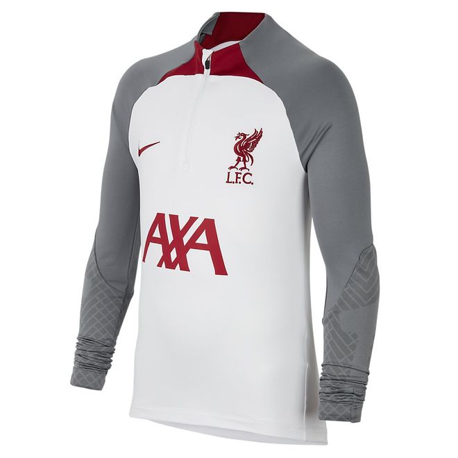 Afbeelding van Liverpool FC Strike Nike Dri-FIT Knit Voetbaltrainingstop Kids White Smoke Grey