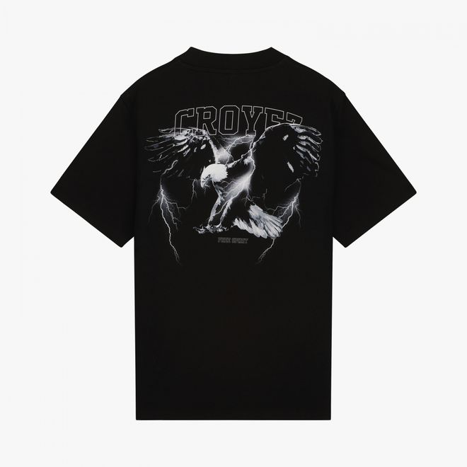 Afbeelding van Croyez Lightning Eagle T-Shirt Black White