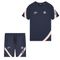 Afbeelding van Malelions Sport Pre-Match T-Shirt + Short Set Pink Navy