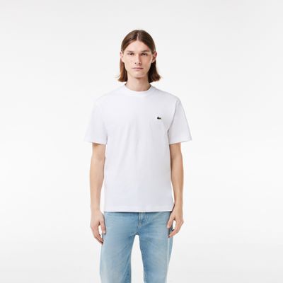 Foto van Lacoste T-shirt Katoen met Ronde Hals 001 White