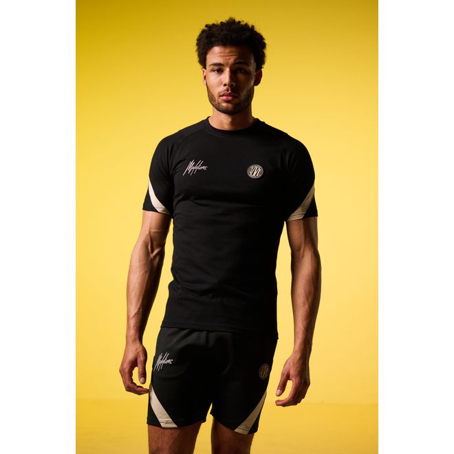 Afbeelding van Malelions Sport Pre-Match 2.0 T-Shirt Black Gold