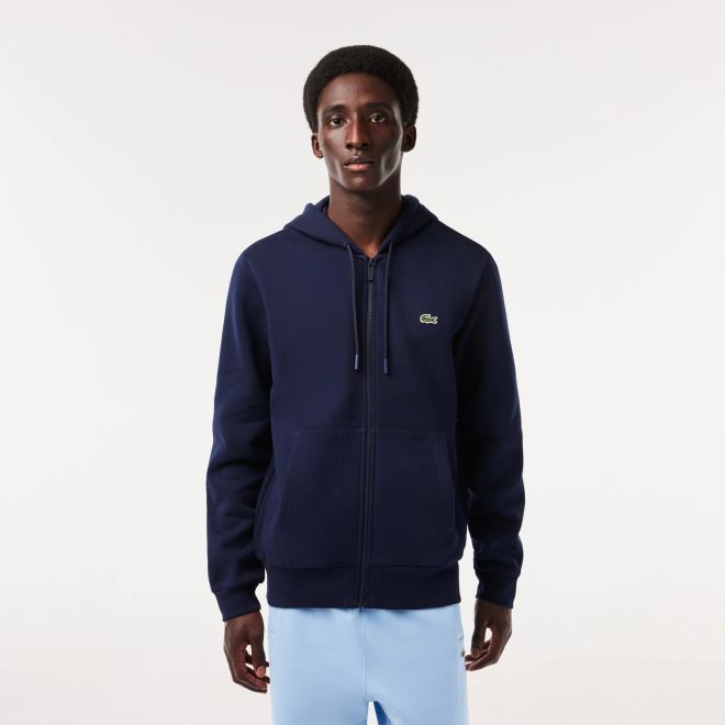 Afbeelding van Lacoste Fleece Sweatshirt met Kangoeroezak Navy