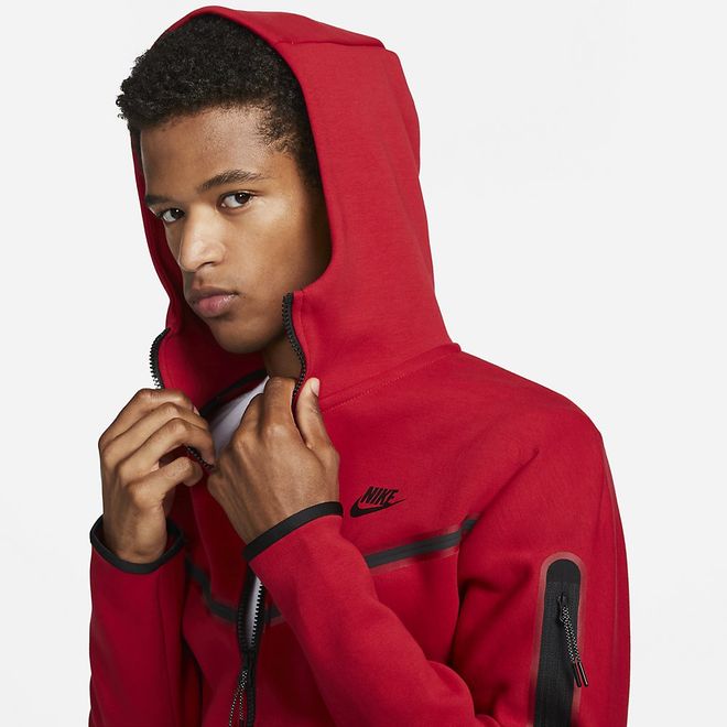 Afbeelding van Nike Sportswear Tech Fleece Hoodie Gym Red