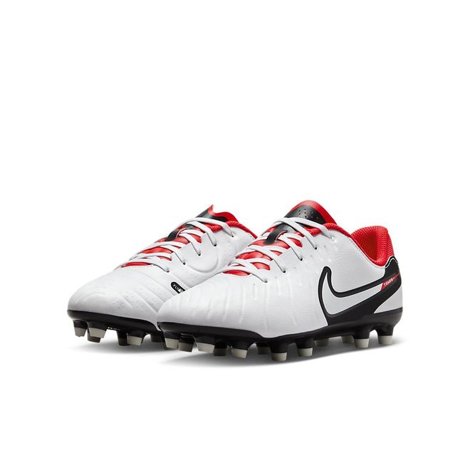 Afbeelding van Nike Tiempo Legend 10 Academy FG Kids White Bright Crimson