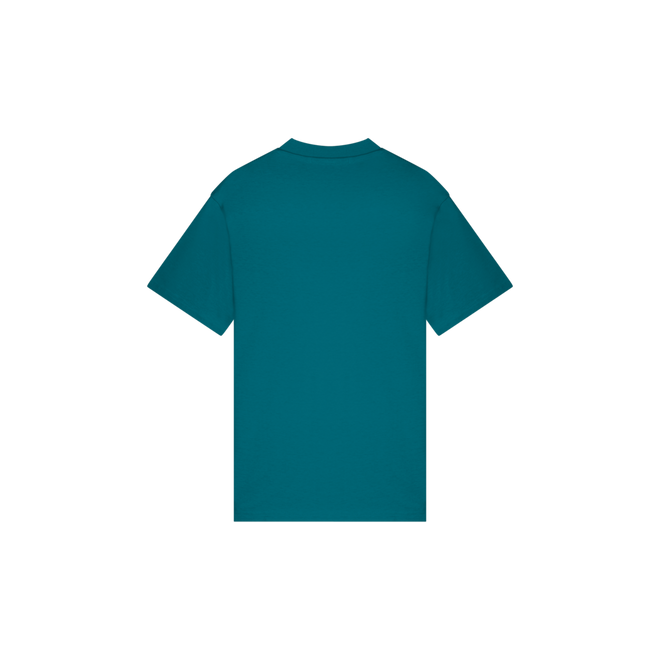Afbeelding van Malelions Men Dripped T-Shirt Teal White