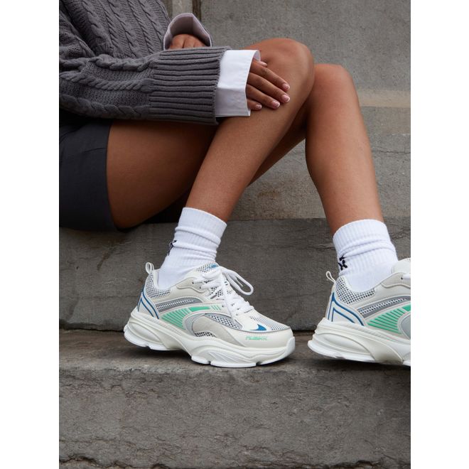 Afbeelding van Nubikk Comet Runner Ladies Sneaker Off-White Artificial Blue