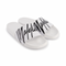 Afbeelding van Malelions Men Signature Slides White Black