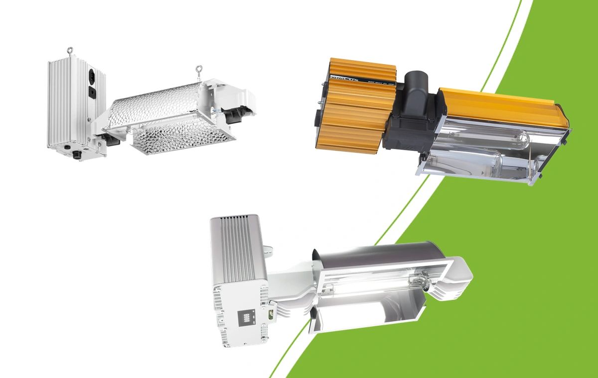 Gavita Pro 6/750e DE FLEX, DimLux Expert MKII 600/750W and DimLux PRO 1000W complete fixtures