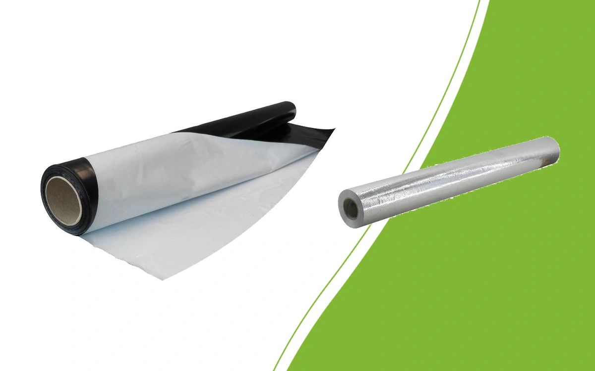 Black and white and anti-detection sheeting for lining surfaces