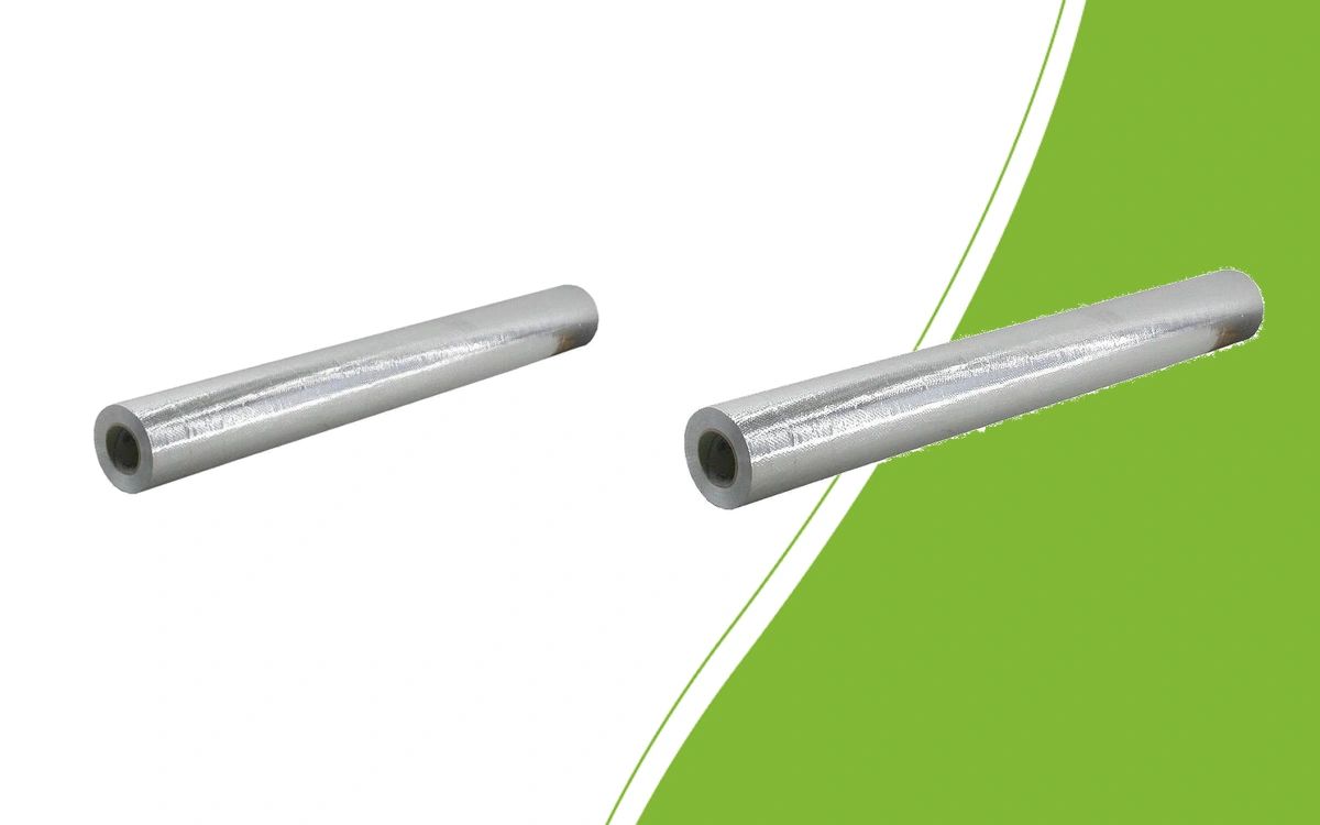 Two sizes of anti-detection sheeting rolls