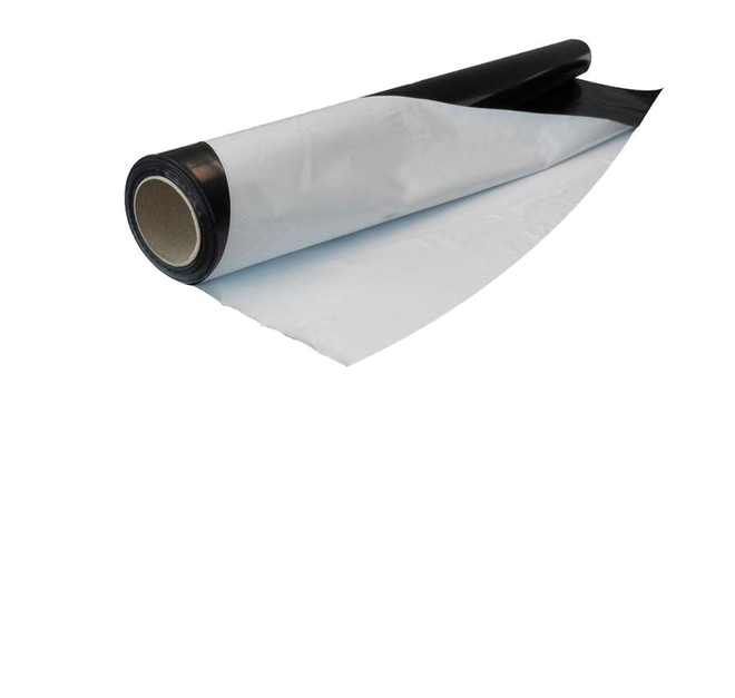 Black and white sheeting roll