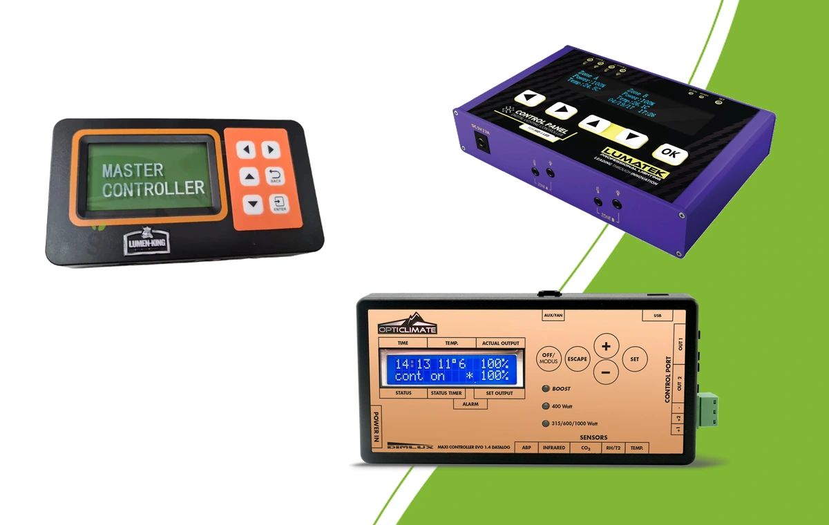 Lumen King ECO Controller, Lumatek Digital Panel PLUS 2.0 and DimLux Maxi Controller EVO 1.2