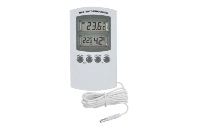 Thermo-hygrometer with external sensor