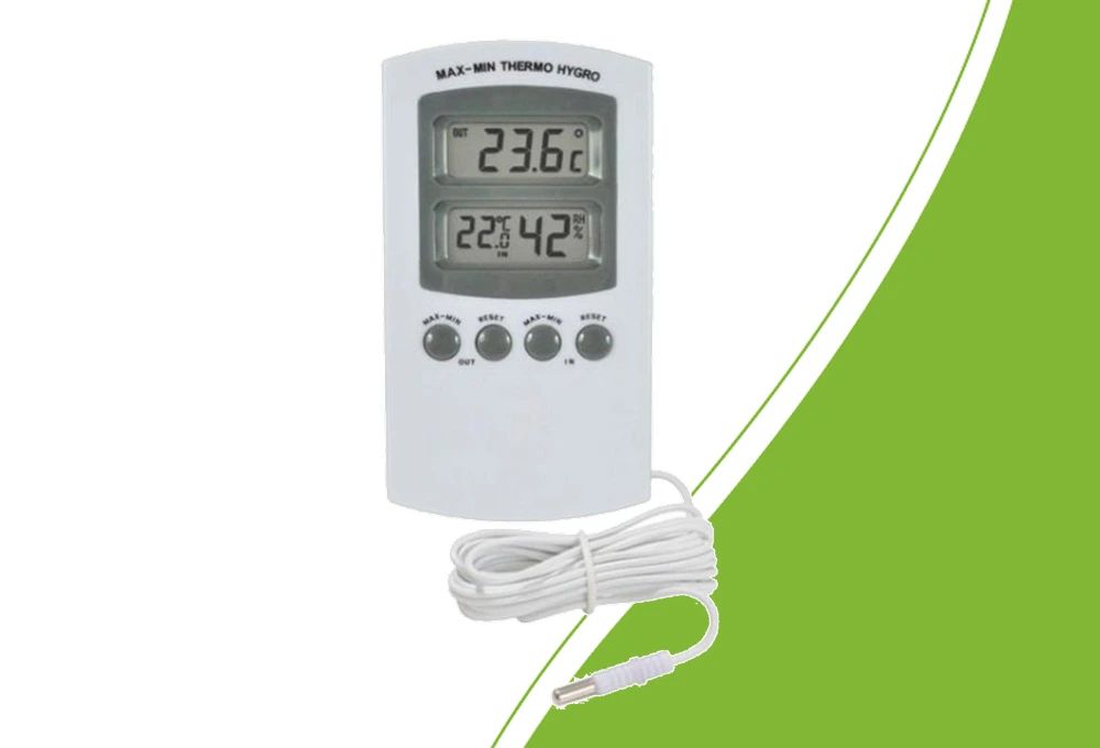 Digital thermo-hygrometer with external sensor