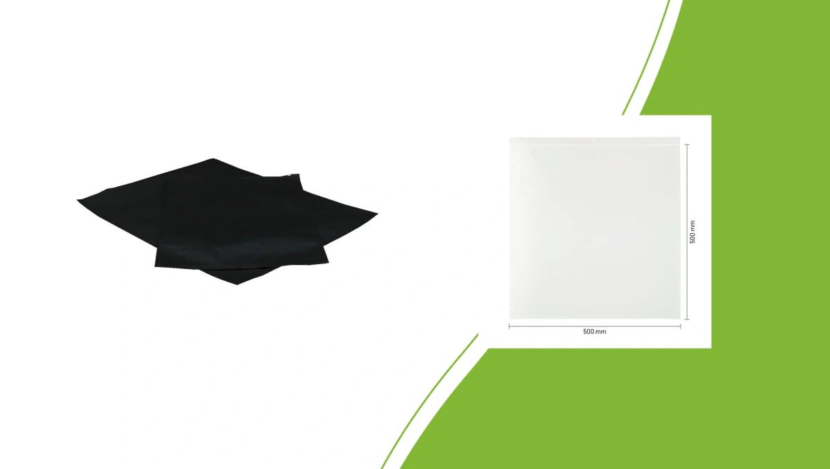 Aluminium heat-seal bag and transparent M-Safe grip bag