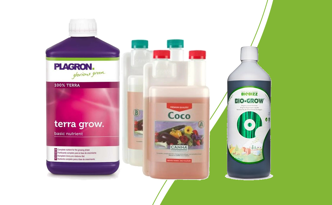 Plagron Terra Grow, Canna Coco A&B and BioBizz Bio·Grow