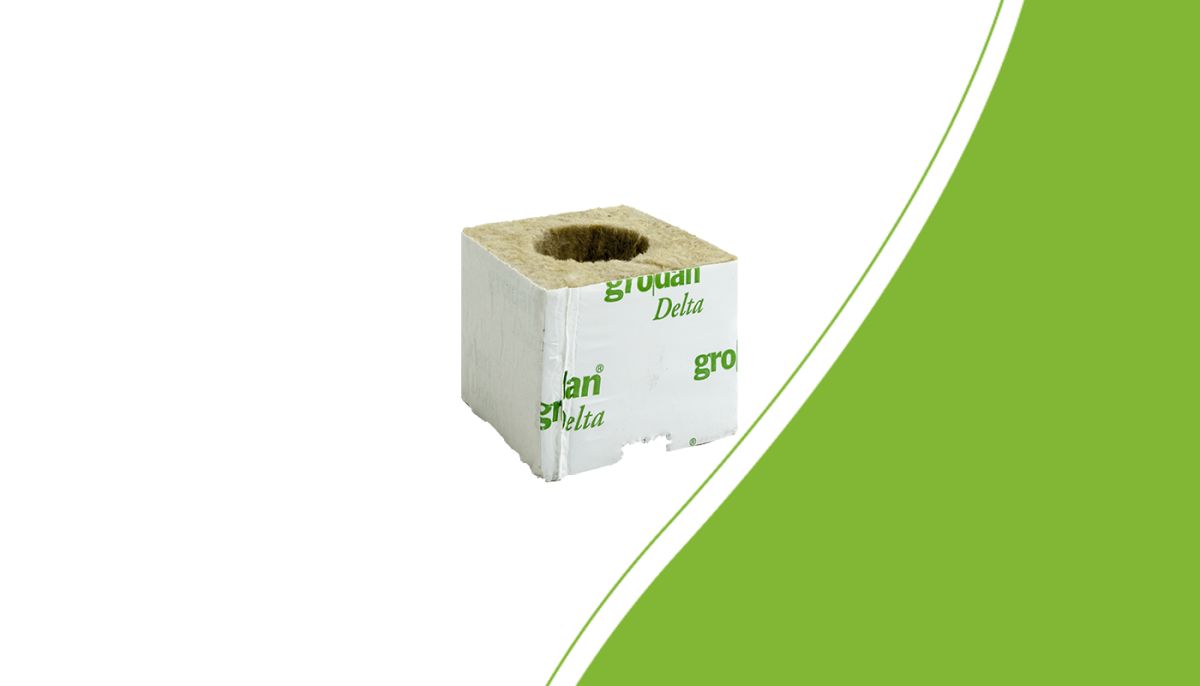 Grodan starter block with a 38 mm hole