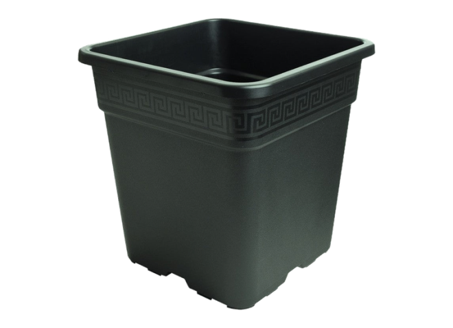 Square 25 litre plastic plant pot