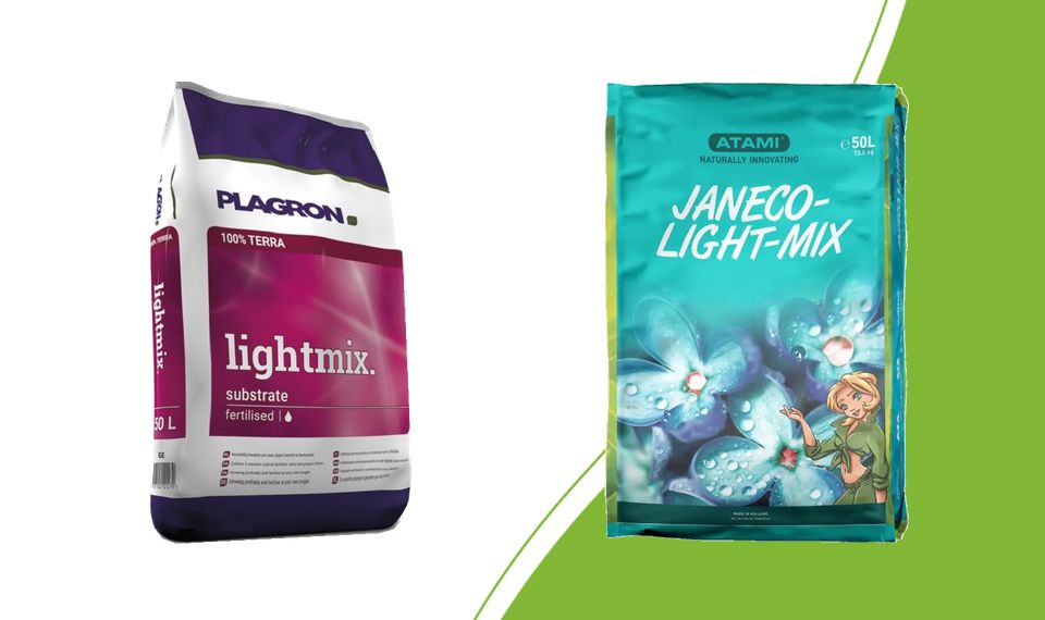 Plagron Lightmix and Atami Janeco lightmix potting soils