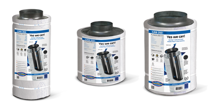 Product selection for Can Original carbon filters: Can Koolstoffilter 66cm, 700 m3; Can Koolstoffilter 33cm, 350 m3; Can Koolstoffilter 50cm, 700 m3